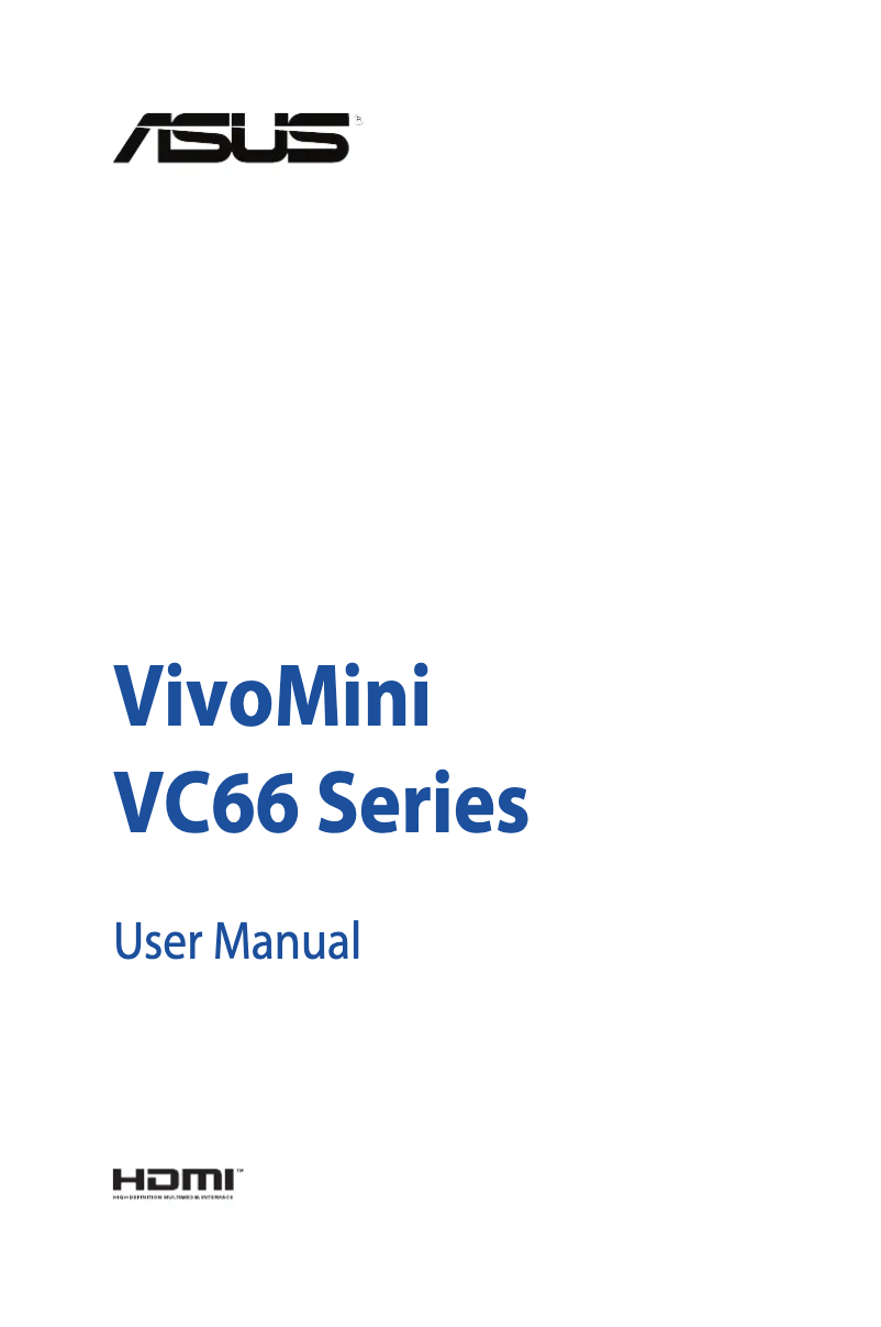 First page image of the manual for VivoMini VC66R
