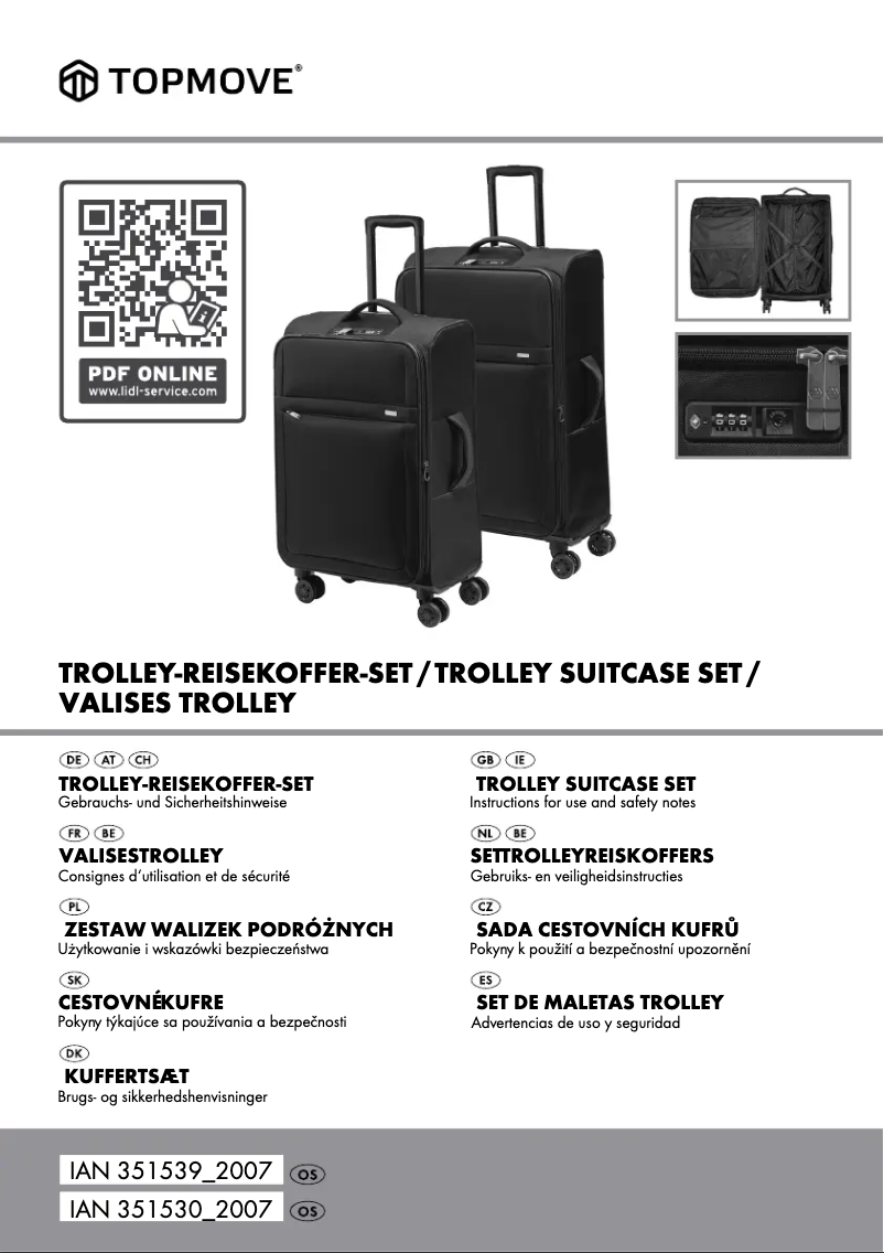 First page image of the manual for IAN 311625