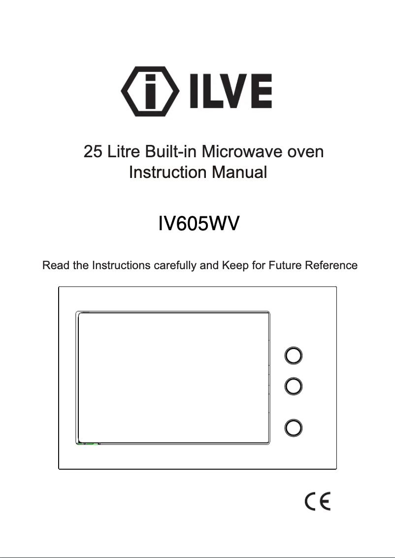 Page 1 of the manual User Manual Ilve IV605WV