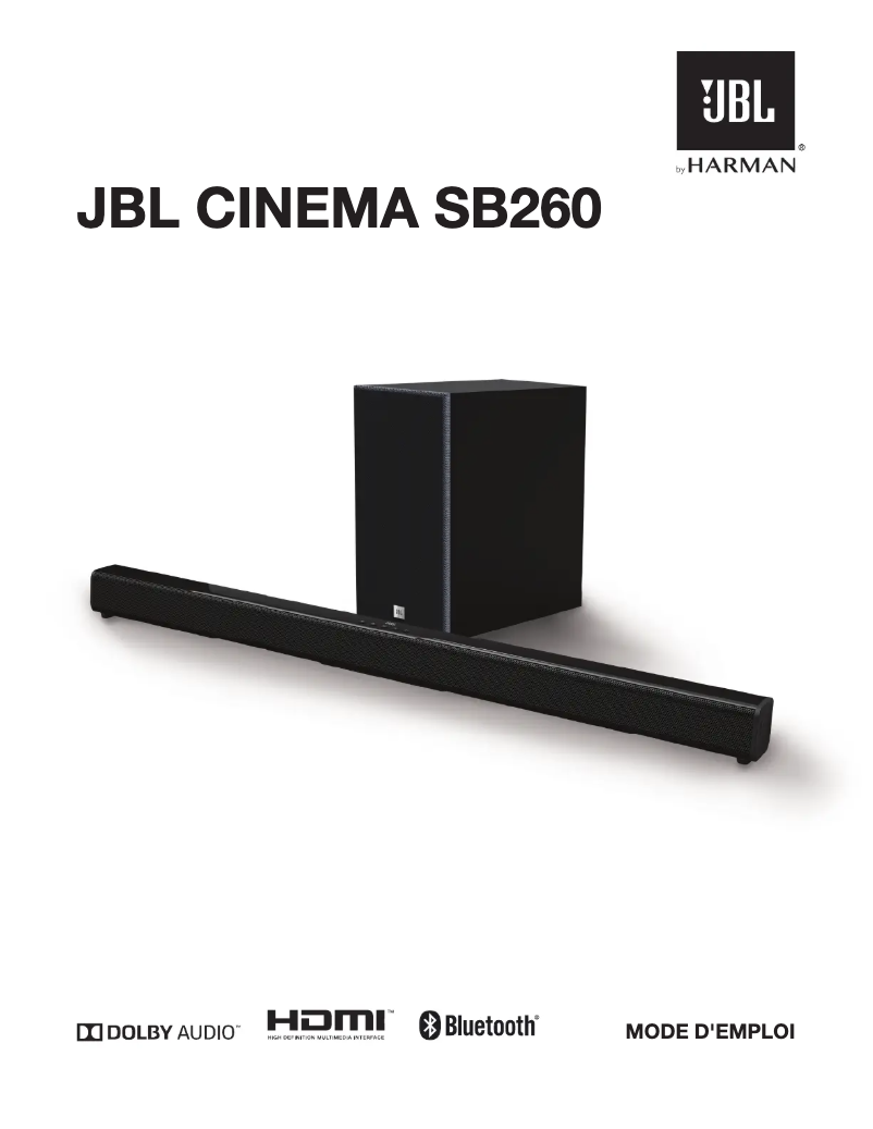 First page image of the manual for Cinema SB260