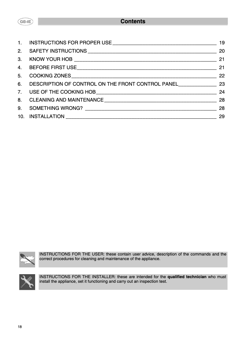 First page image of the manual for SE2641TC