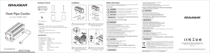 Page 1 of the manual User Manual GRAUGEAR G-M2HS05-F