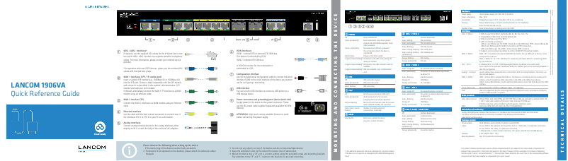 Image de la première page du manuel de l'appareil 1906VA
