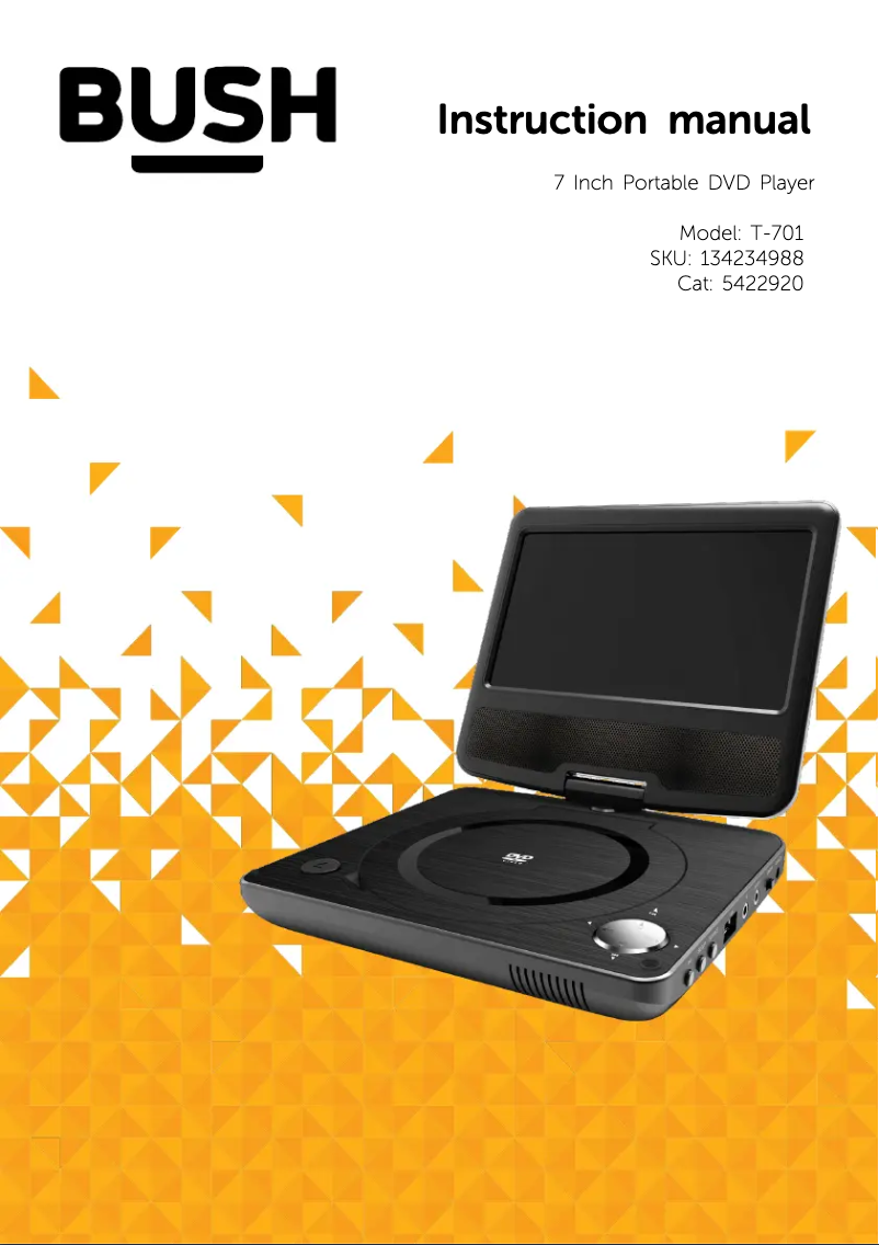 Page 1 of the manual User Manual Bush T-701