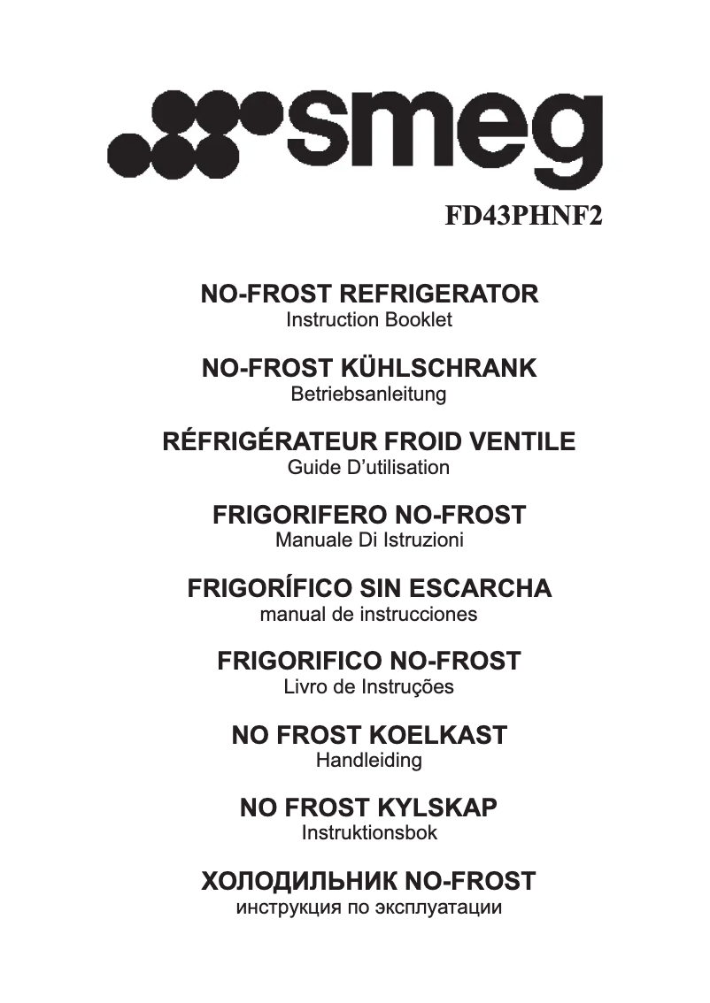 First page image of the manual for FD43PHNF2