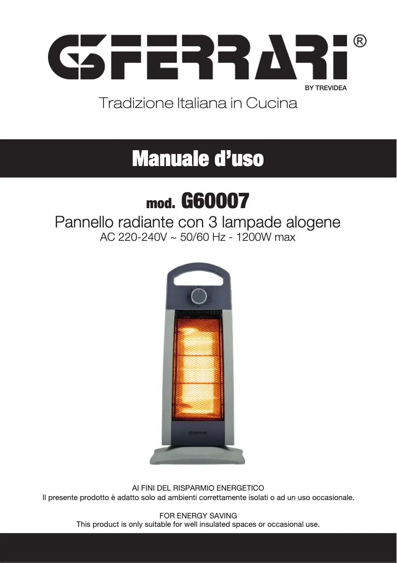 First page image of the manual for G60007