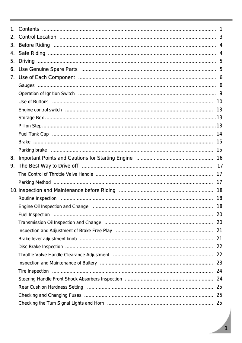 Page 1 of the manual User Manual SYM Max 600