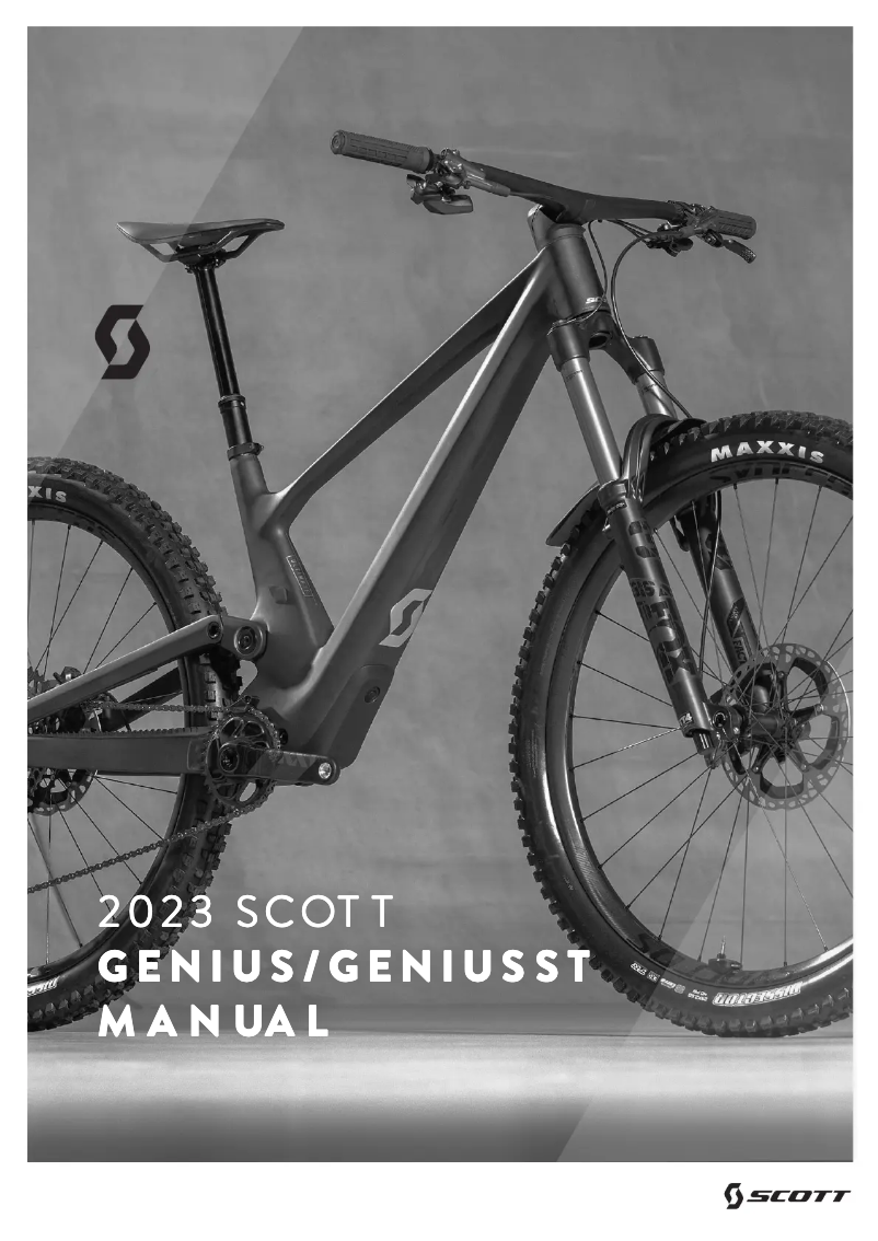 Page 1 of the manual User Manual Scott Genius 910