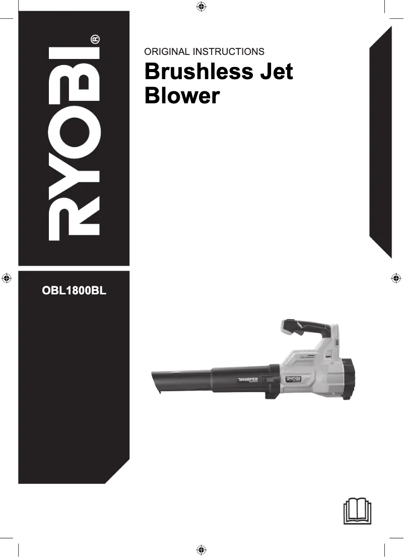 Page 1 of the manual User Manual RYOBI 18V One+ OBL1800BL