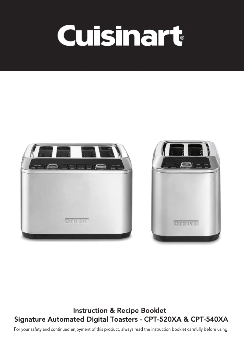 First page image of the manual for CPT-520XA