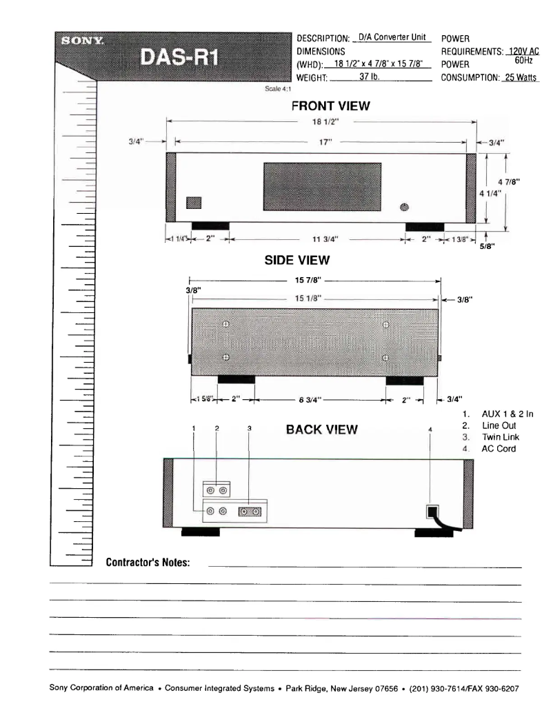 First page image of the manual for DAS-R1