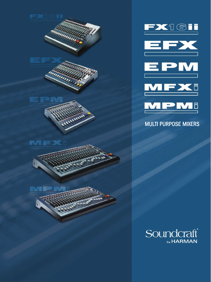 Page 1 of the manual User Manual Soundcraft MPMi