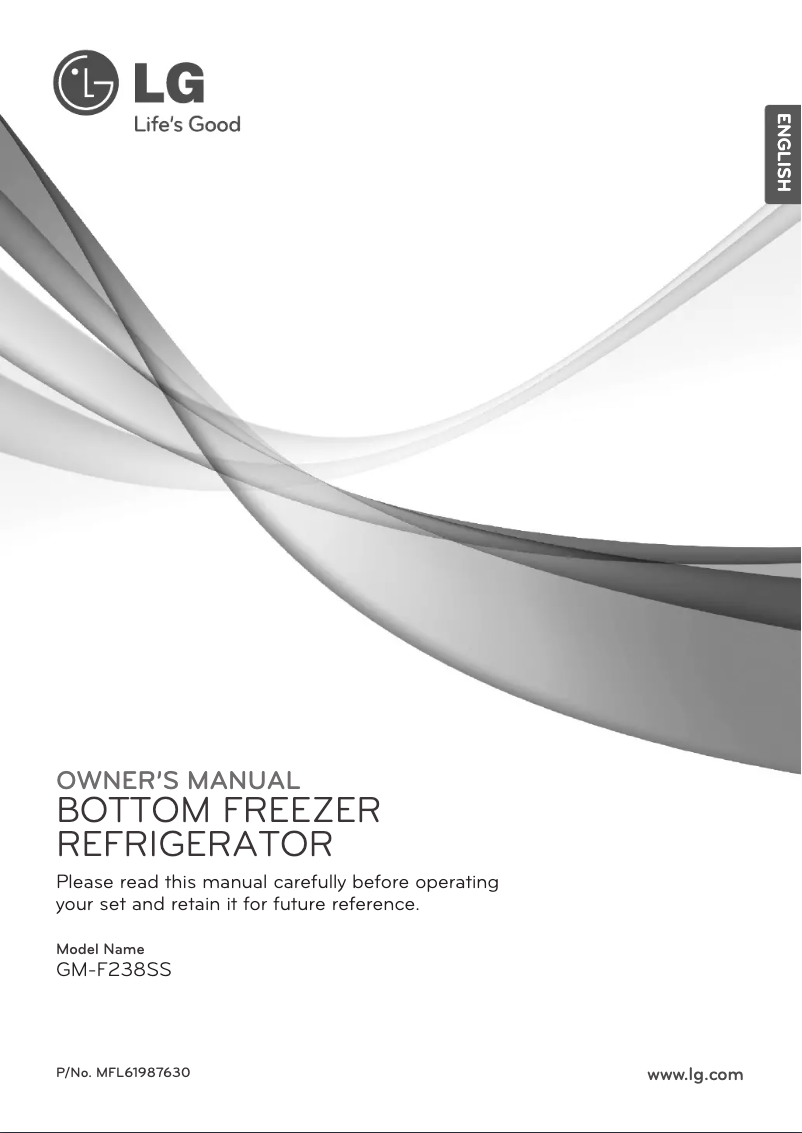 First page image of the manual for GM-F238SS