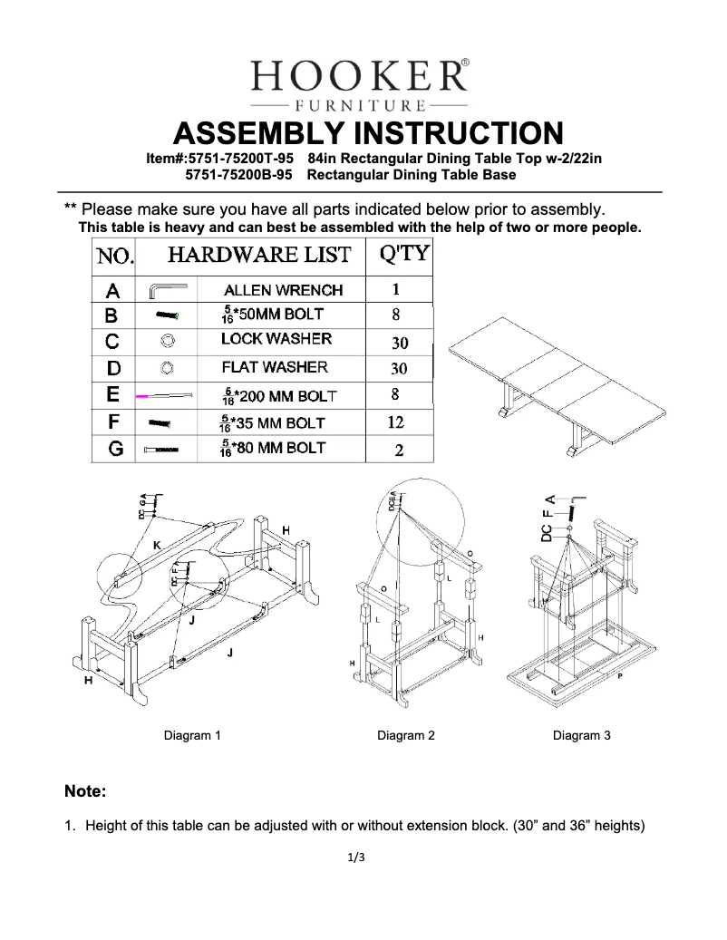 Page 1 of the manual User Manual Hooker 5751-75200T-95