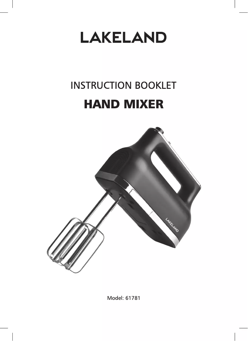 First page image of the manual for 61781