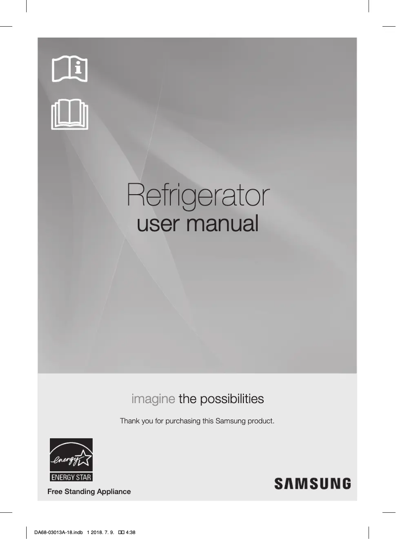 First page image of the manual for RF34H9950S4
