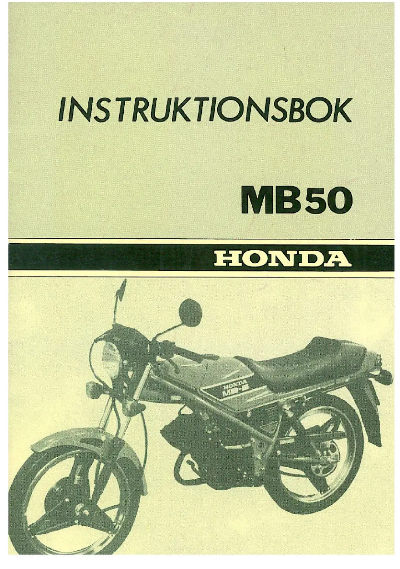 Page 1 de la notice Manuel utilisateur Honda MB50 (1983)