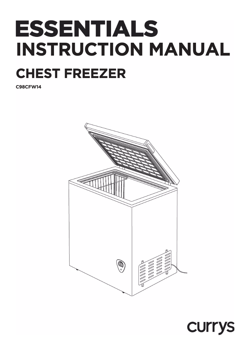 Page 1 of the manual User Manual Currys Essentials C98CFW14