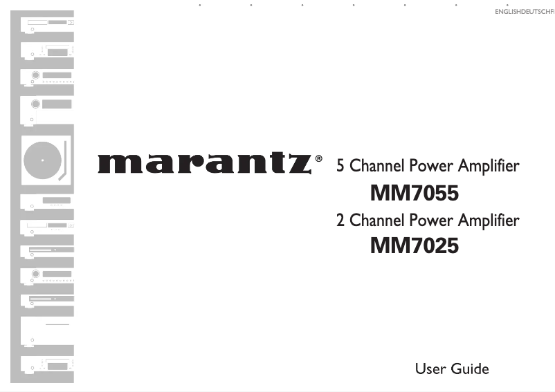 First page image of the manual for MM7025B
