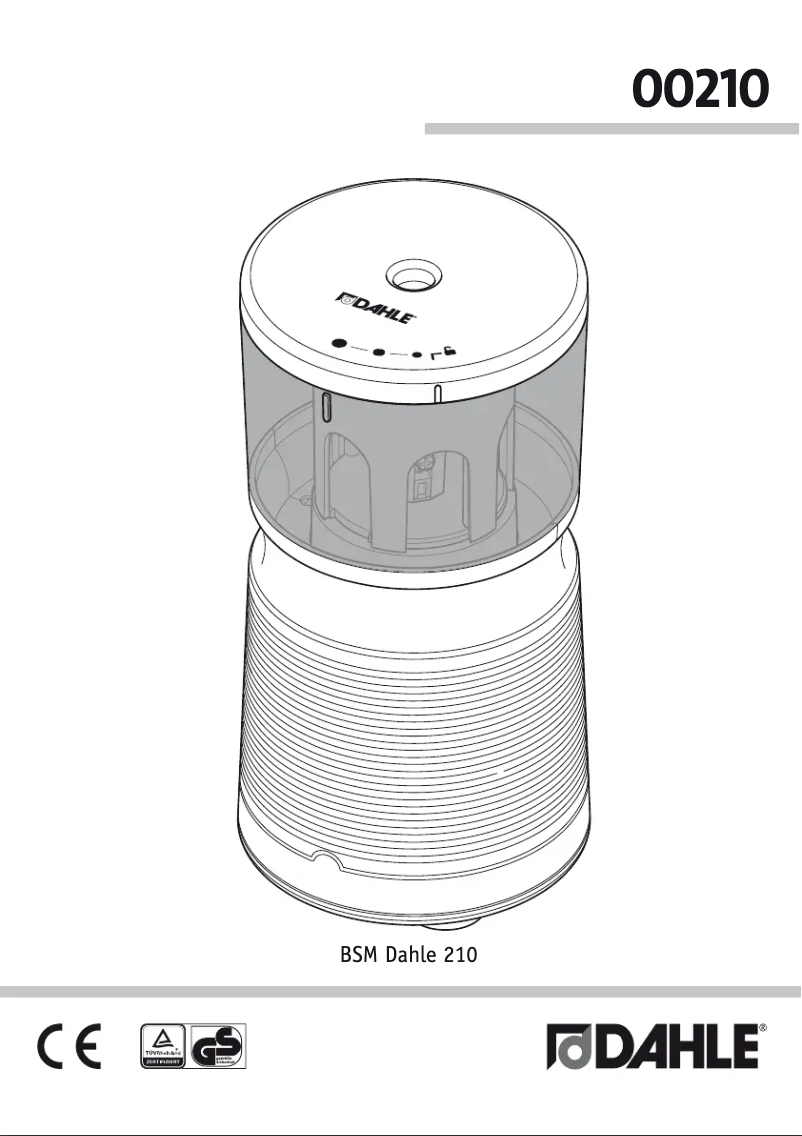 First page image of the manual for 00210