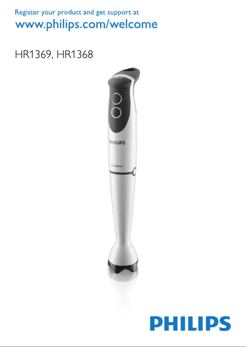 First page image of the manual for HR1369