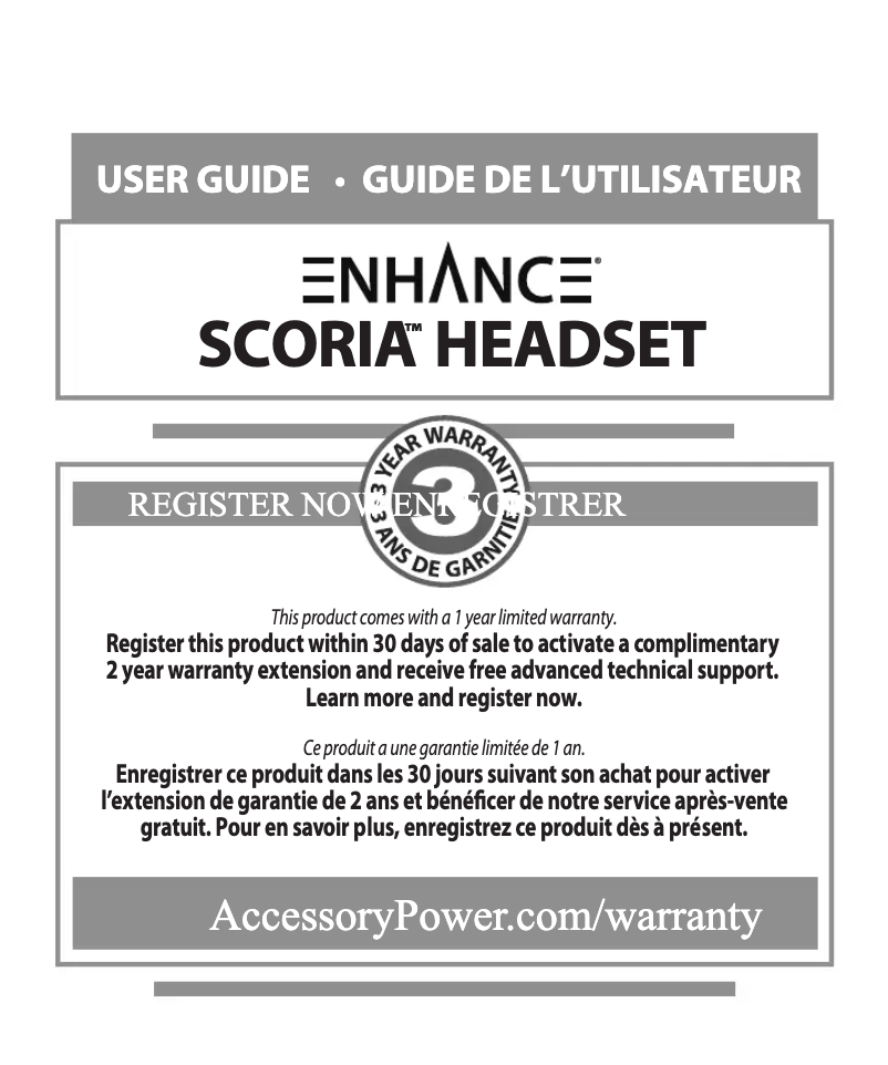 First page image of the manual for Scoria