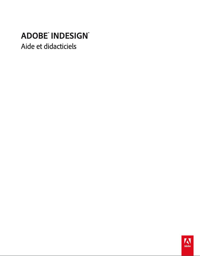Page 1 of the manual FAQ Adobe InDesign CS6