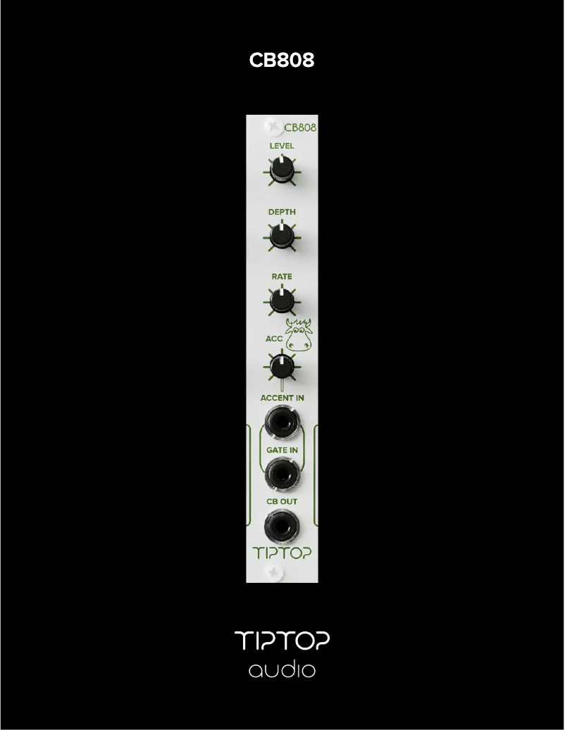Page 1 of the manual User Manual Tiptop Audio CB808