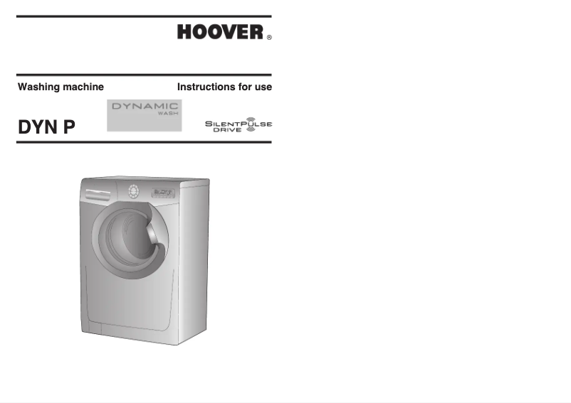 Page 1 of the manual User Manual Hoover DYN 9166P