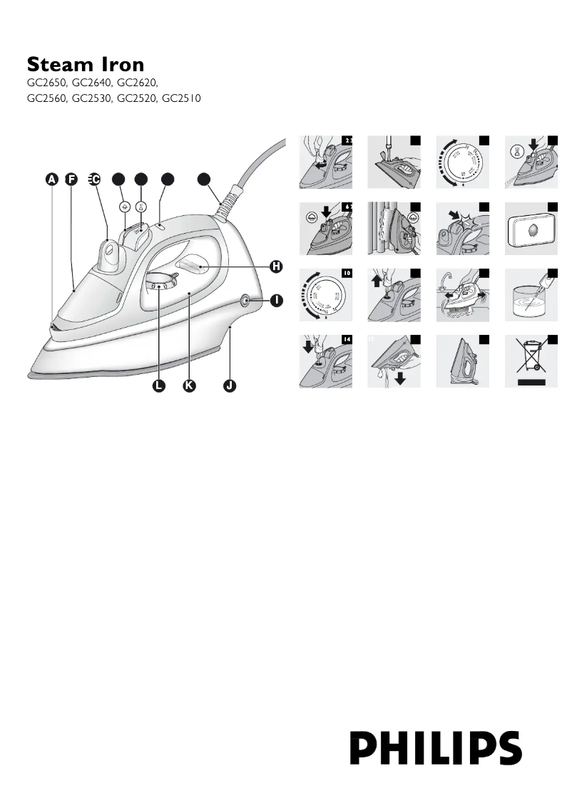 Page 1 of the manual User Manual Philips Walita GC2560