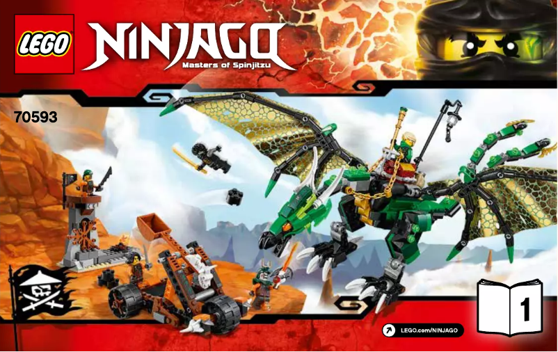 Page 1 of the manual User Manual Lego The Green NRG Dragon