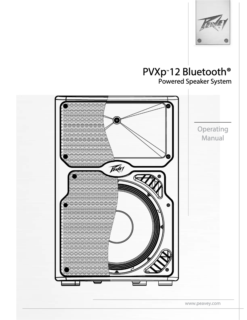 Image de la première page du manuel de l'appareil PVXp 12 Bluetooth