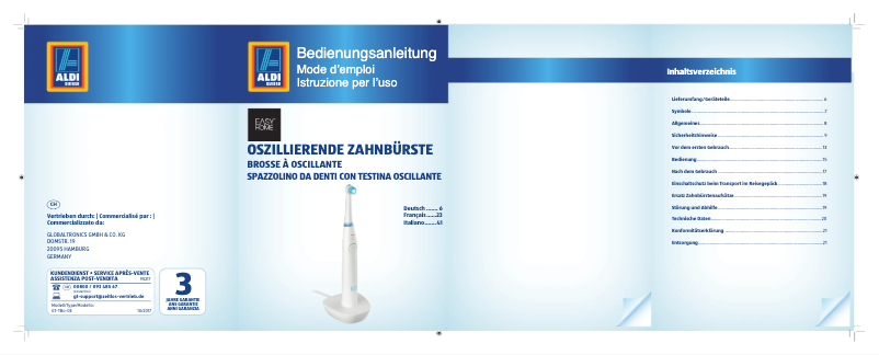 Page 1 of the manual User Manual Easy Home GT-TBo-03