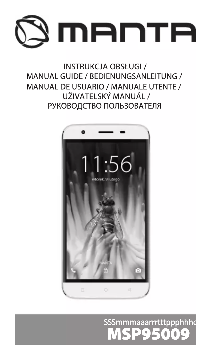 Page 1 of the manual User Manual Manta MSP95009