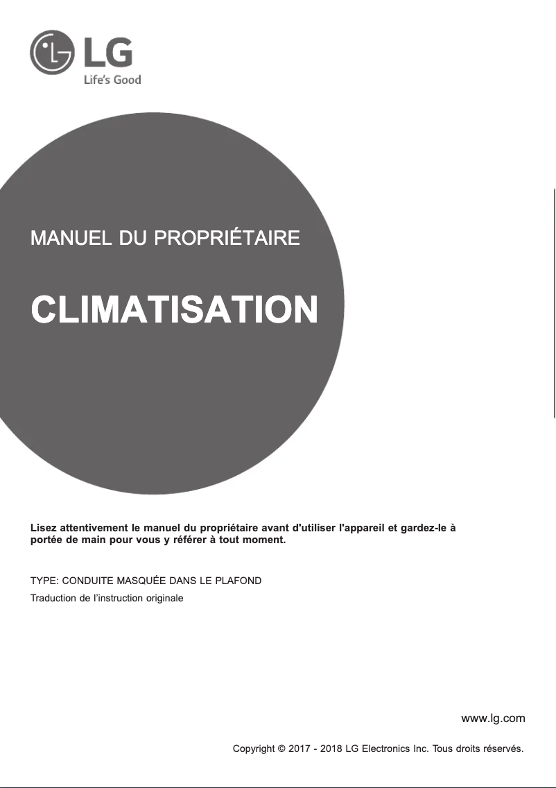 First page image of the manual for CM18