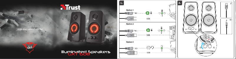 First page image of the manual for GXT 608