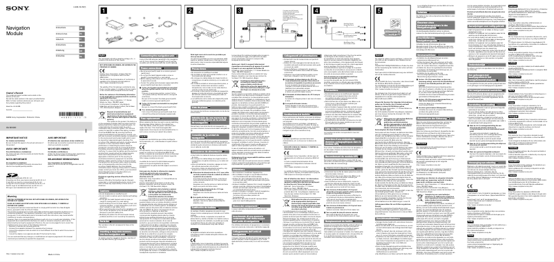 Page 1 of the manual User Manual Sony XA-NV400