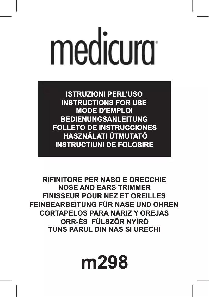 Page 1 of the manual User Manual Medicura M298