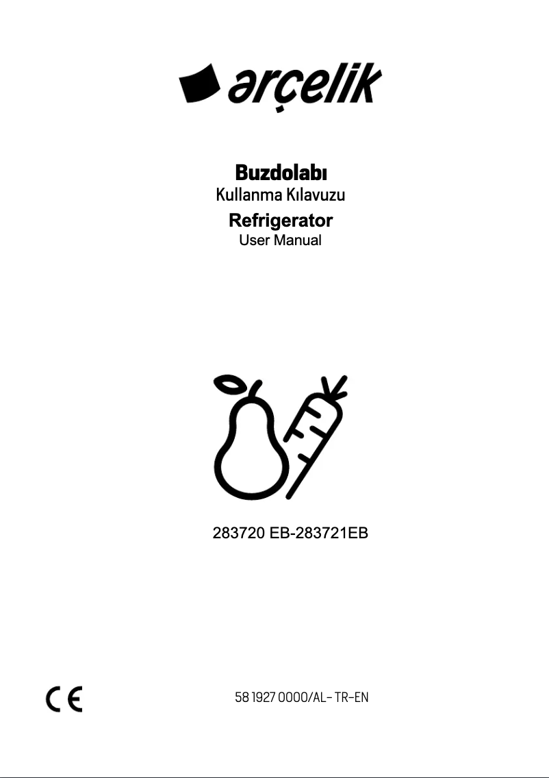 Page 1 of the manual User Manual Arçelik 283721 EB