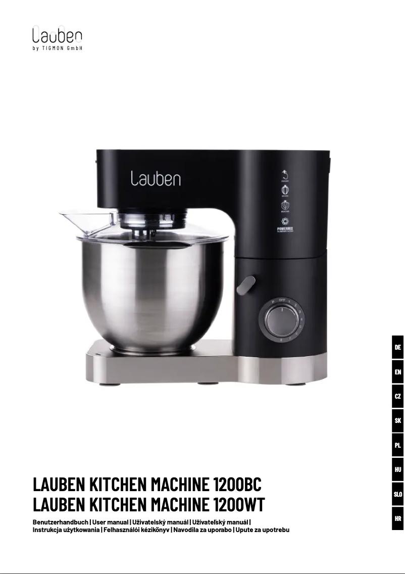 First page image of the manual for 1200WT