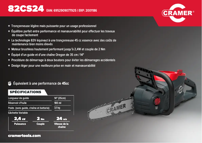 First page image of the manual for 82CS24