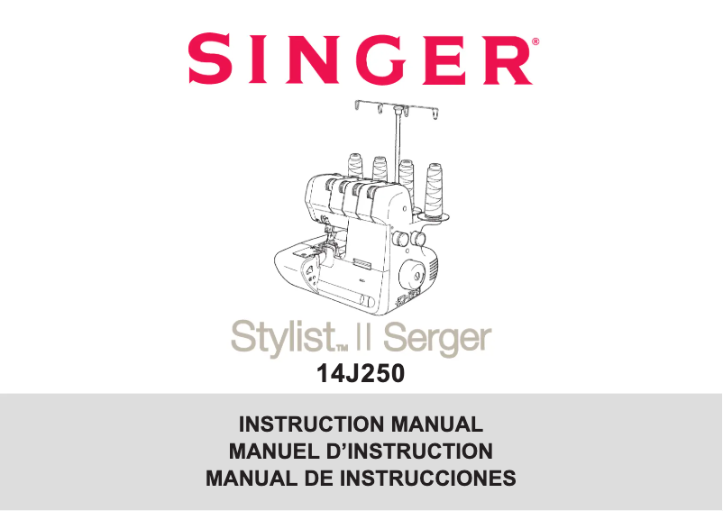 Page 1 of the manual User Manual Singer Stylist II