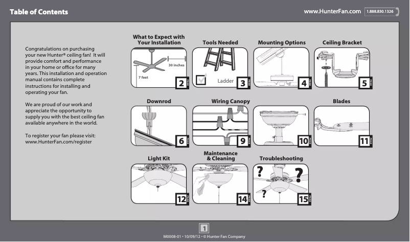 First page image of the manual for Caraway 52082