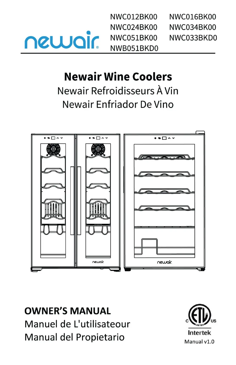 Page 1 of the manual User Manual NewAir NWC034BK00