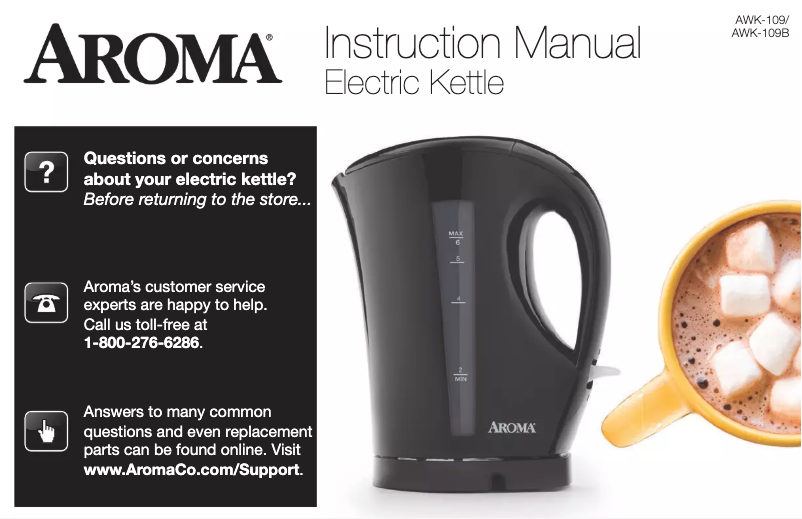 First page image of the manual for AWK-109B