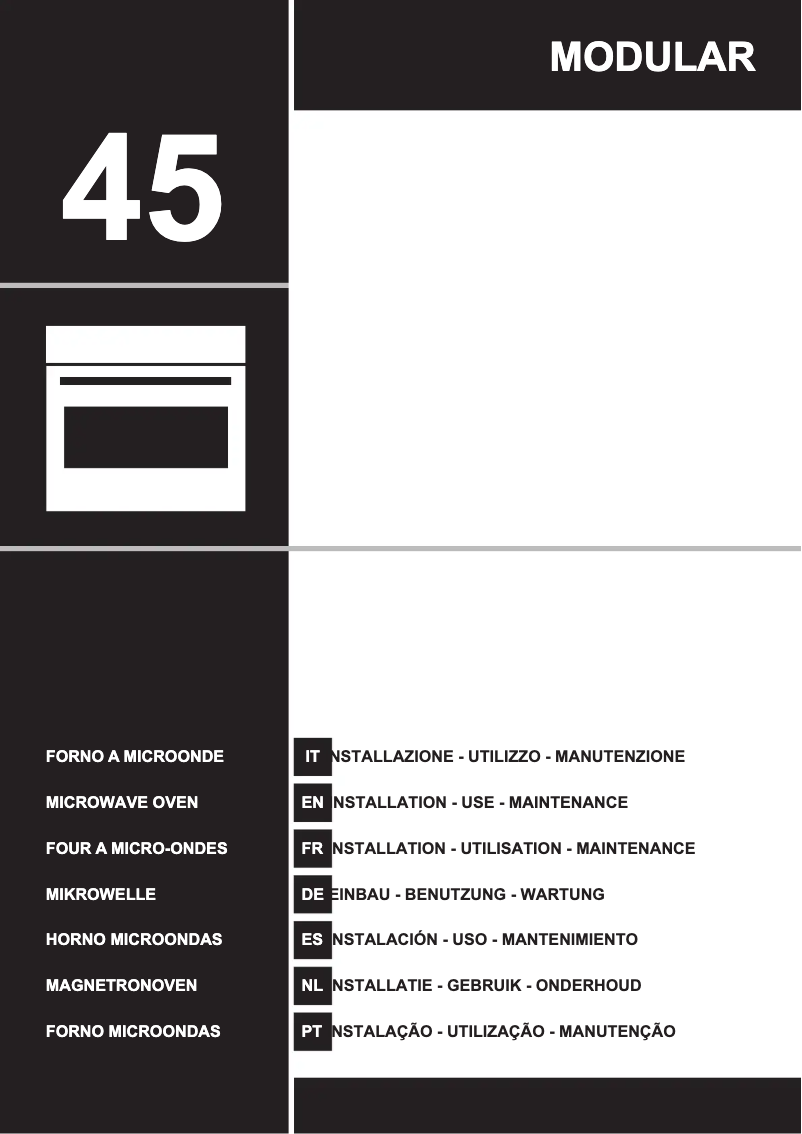 Page 1 of the manual User Manual Ilve ILCM45BV