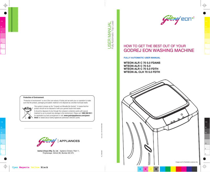 Page 1 of the manual User Manual Godrej WTEON AL CLH 70 5.0 FDTH
