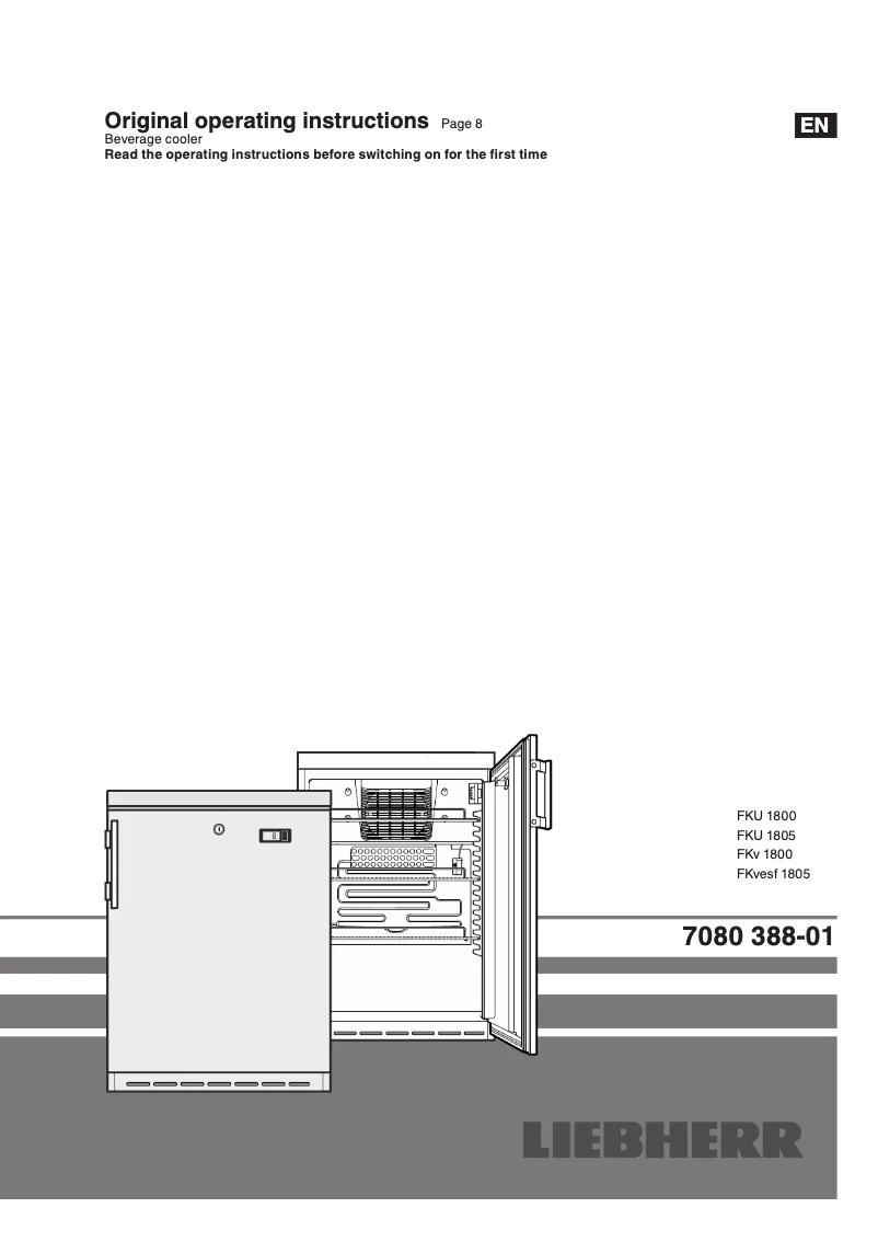 Page 1 of the manual User Manual Liebherr FKU 1805