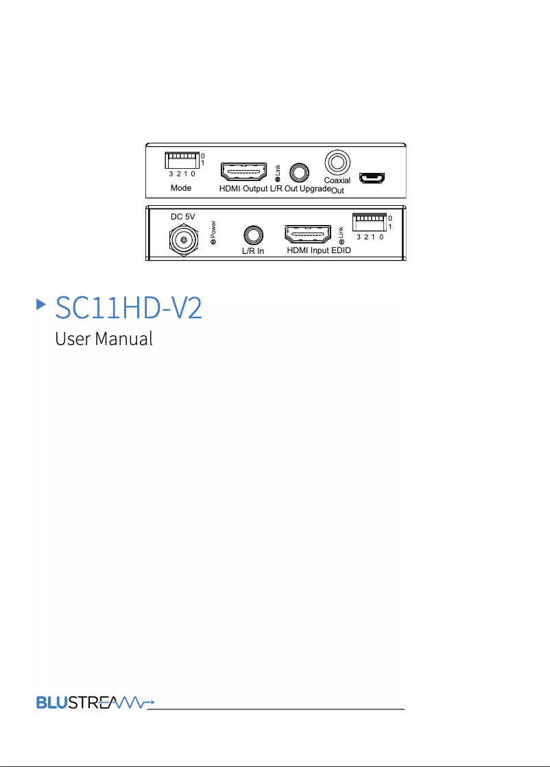 Image de la première page du manuel de l'appareil SC11HD-V2