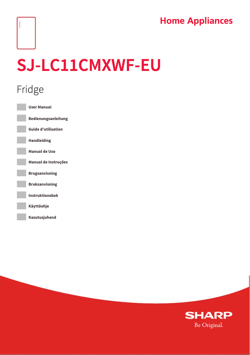 Page 1 of the manual User Manual Sharp SJ-LC11CMXWF-EU